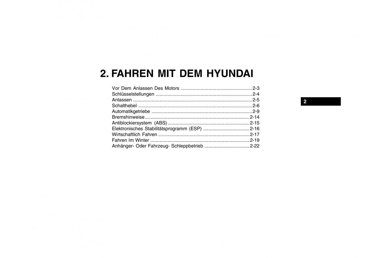 Hyundai Getz Handbuch / page 118