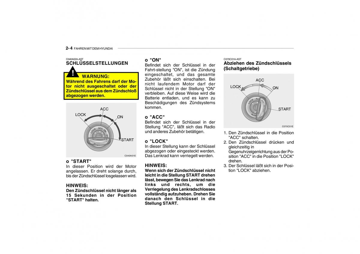 Hyundai Getz Handbuch / page 121