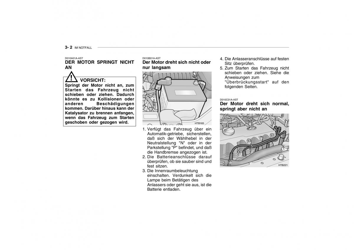 Hyundai Getz Handbuch / page 145