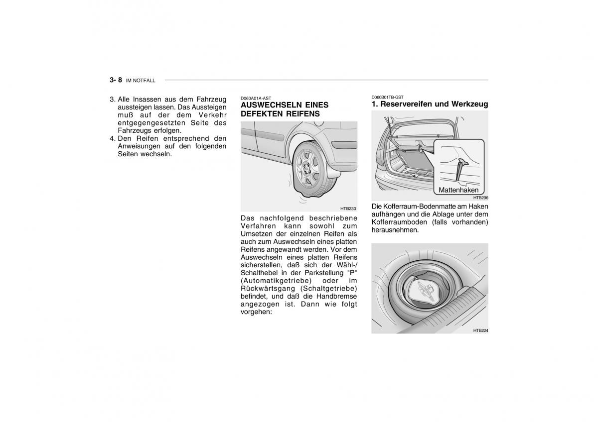 Hyundai Getz Handbuch / page 151