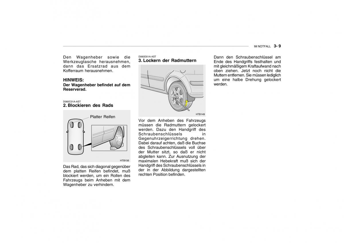 Hyundai Getz Handbuch / page 152