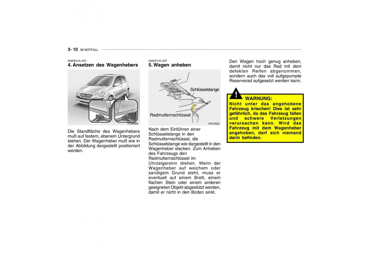 Hyundai Getz Handbuch / page 153