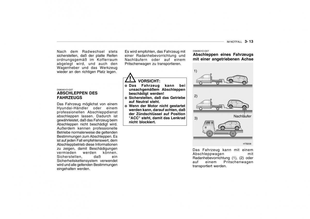 Hyundai Getz Handbuch / page 156