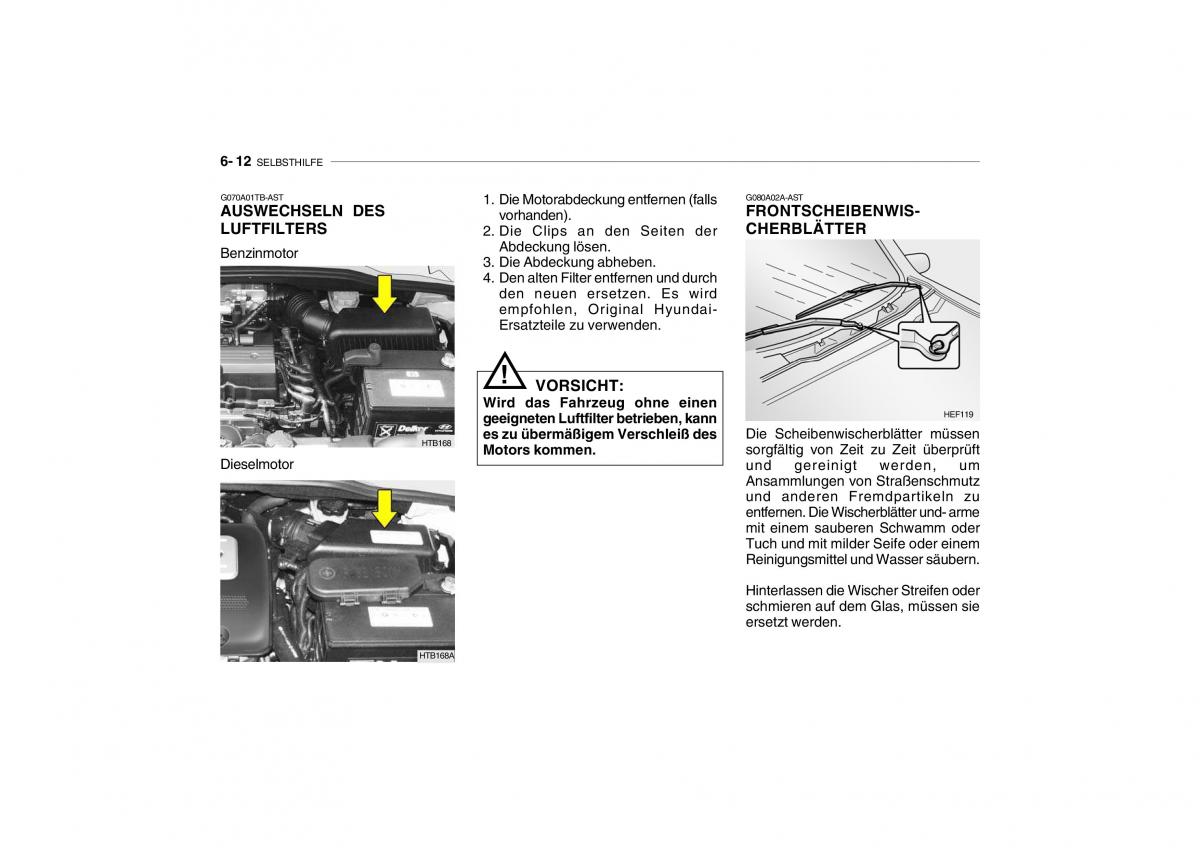 Hyundai Getz Handbuch / page 189