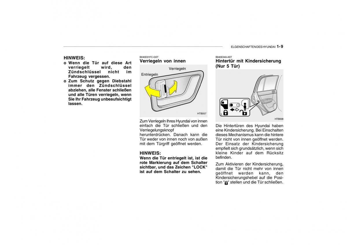 Hyundai Getz Handbuch / page 19