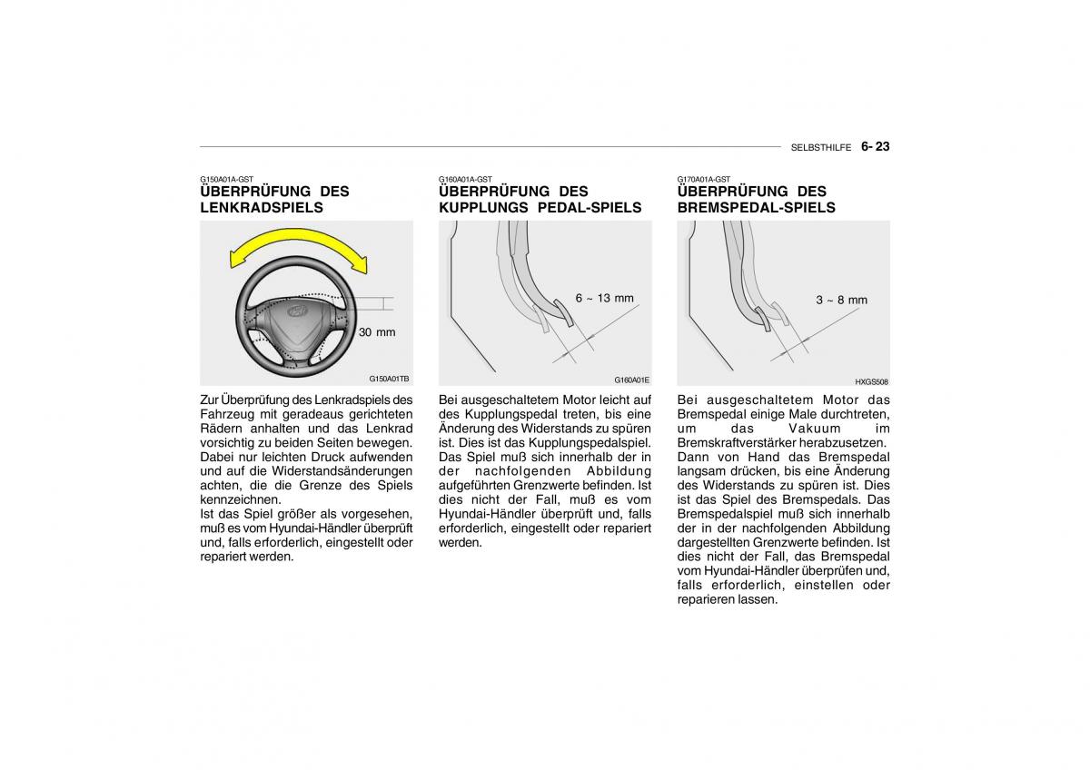 Hyundai Getz Handbuch / page 200