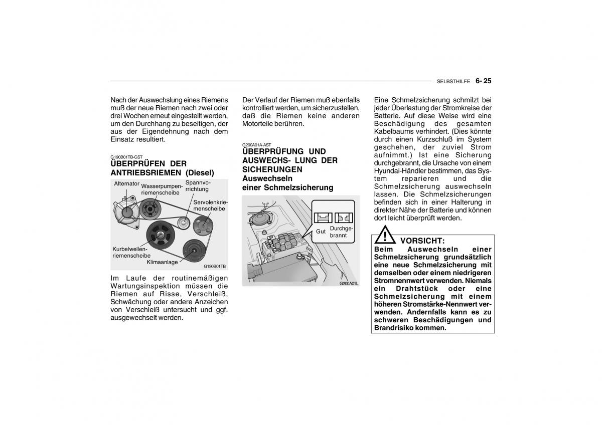 Hyundai Getz Handbuch / page 202