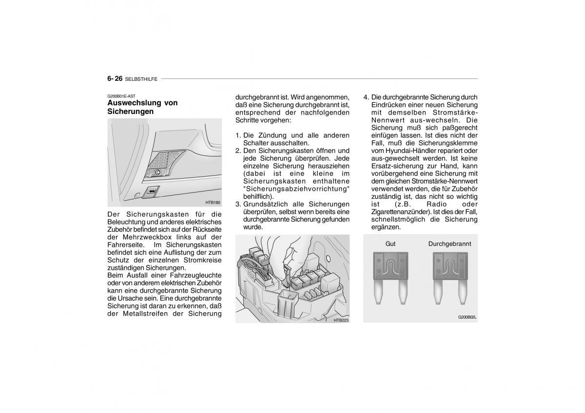 Hyundai Getz Handbuch / page 203