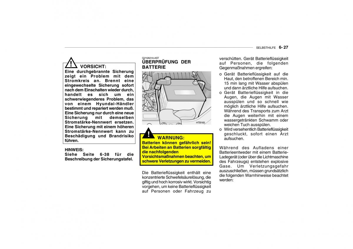 Hyundai Getz Handbuch / page 204