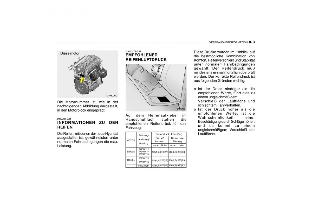 Hyundai Getz Handbuch / page 224