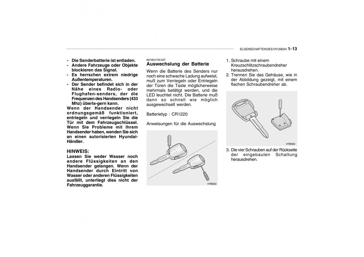 Hyundai Getz Handbuch / page 23