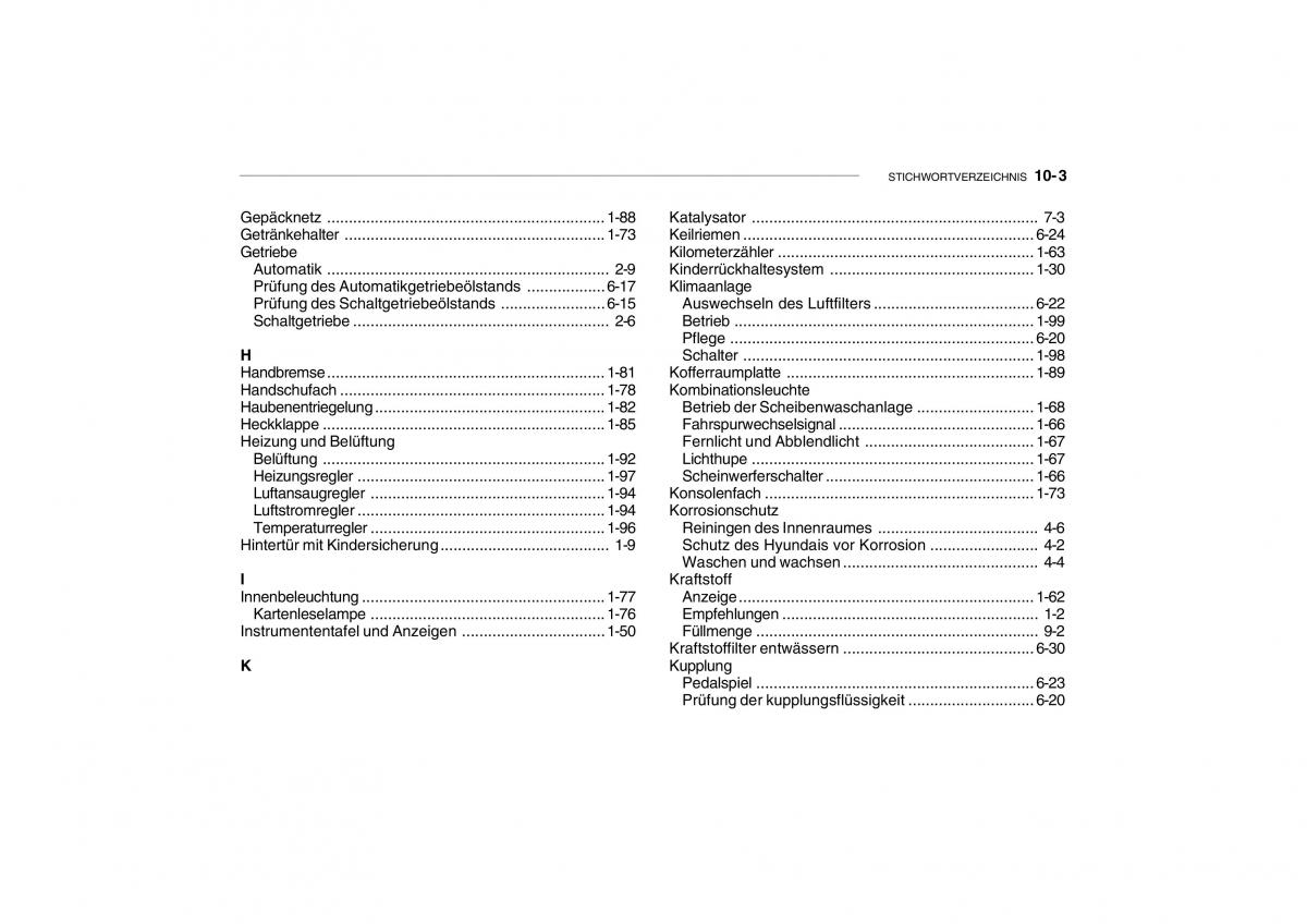 Hyundai Getz Handbuch / page 234