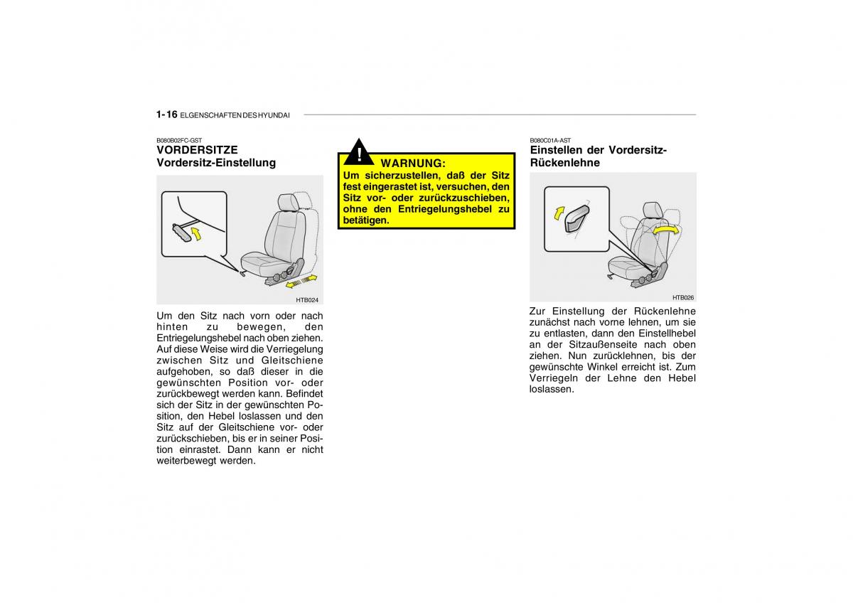 Hyundai Getz Handbuch / page 26