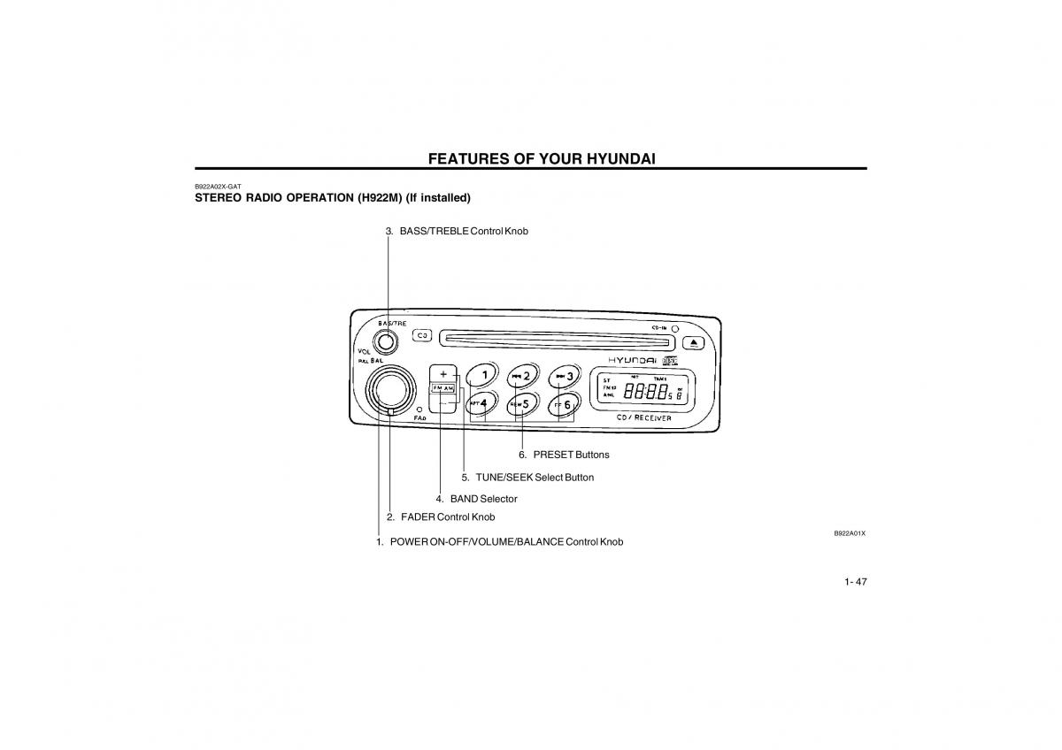 Bedienungsanleitung Hyundai Atos owners manual / page 55