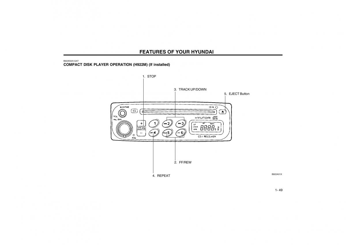 Bedienungsanleitung Hyundai Atos owners manual / page 57