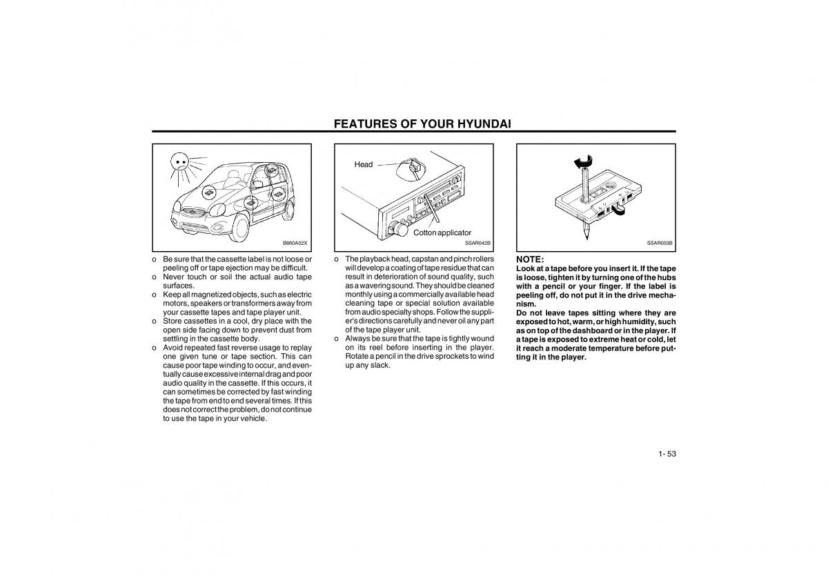 Bedienungsanleitung Hyundai Atos owners manual / page 61