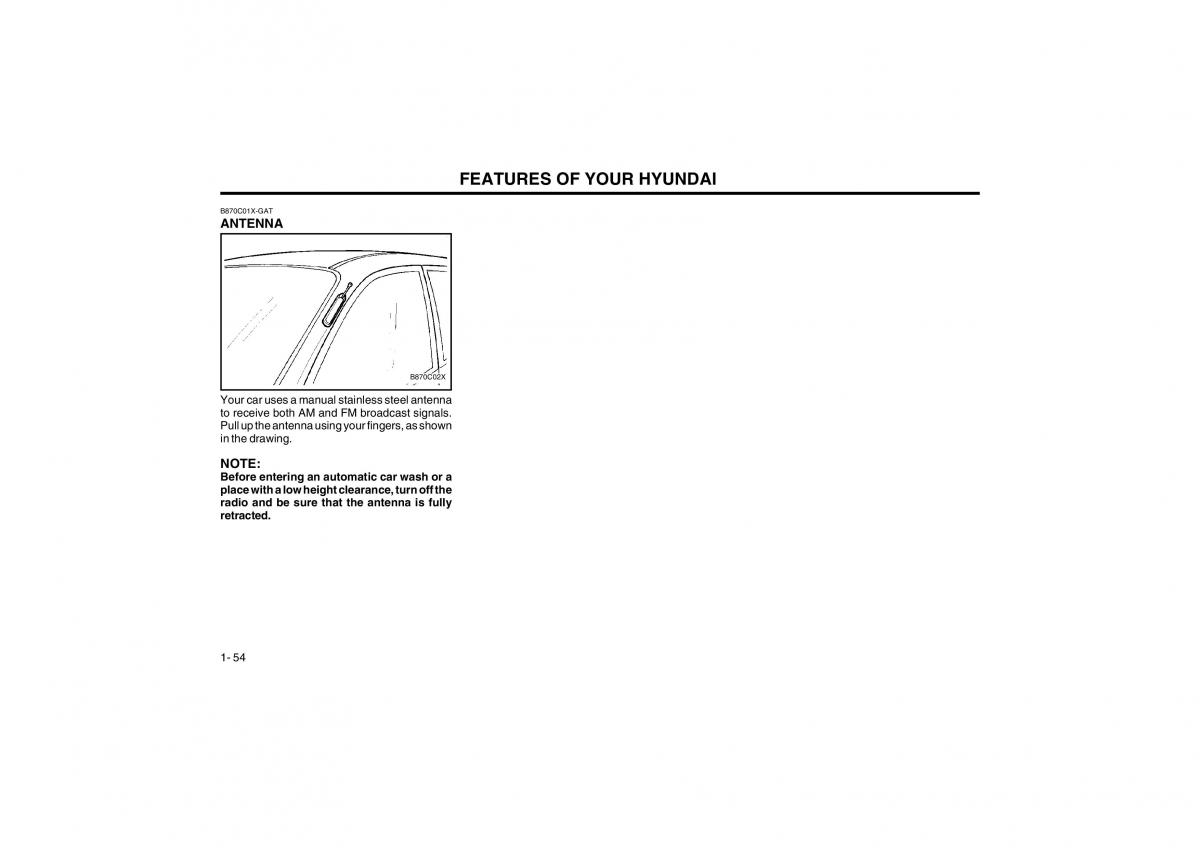 Bedienungsanleitung Hyundai Atos owners manual / page 62