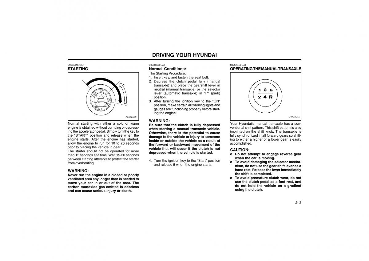 Bedienungsanleitung Hyundai Atos owners manual / page 65