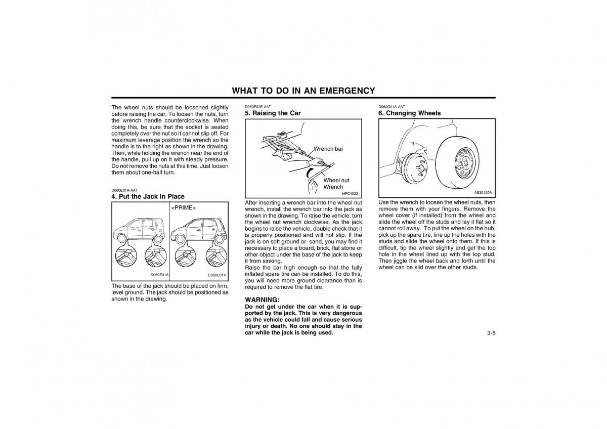 Hyundai Atos owners manual / page 81