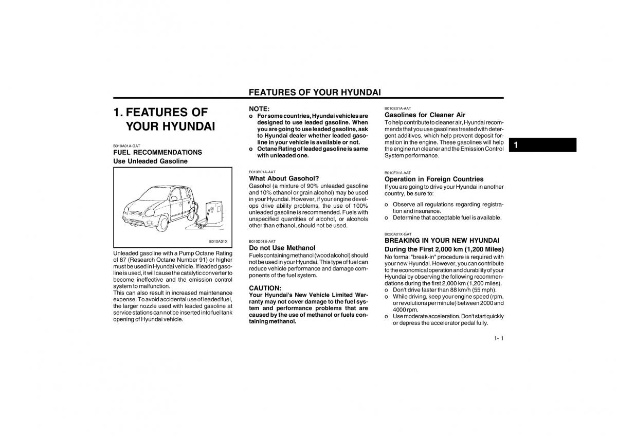 Bedienungsanleitung Hyundai Atos owners manual / page 9