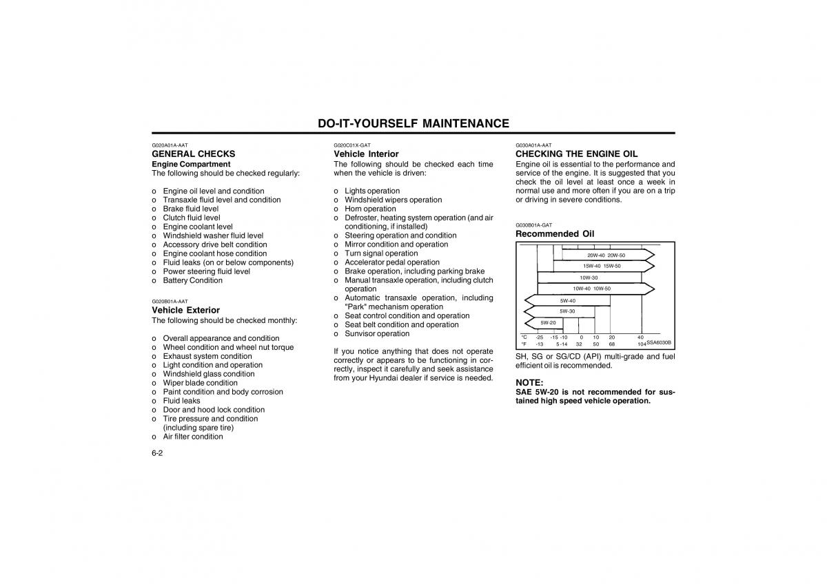 Hyundai Atos owners manual / page 97