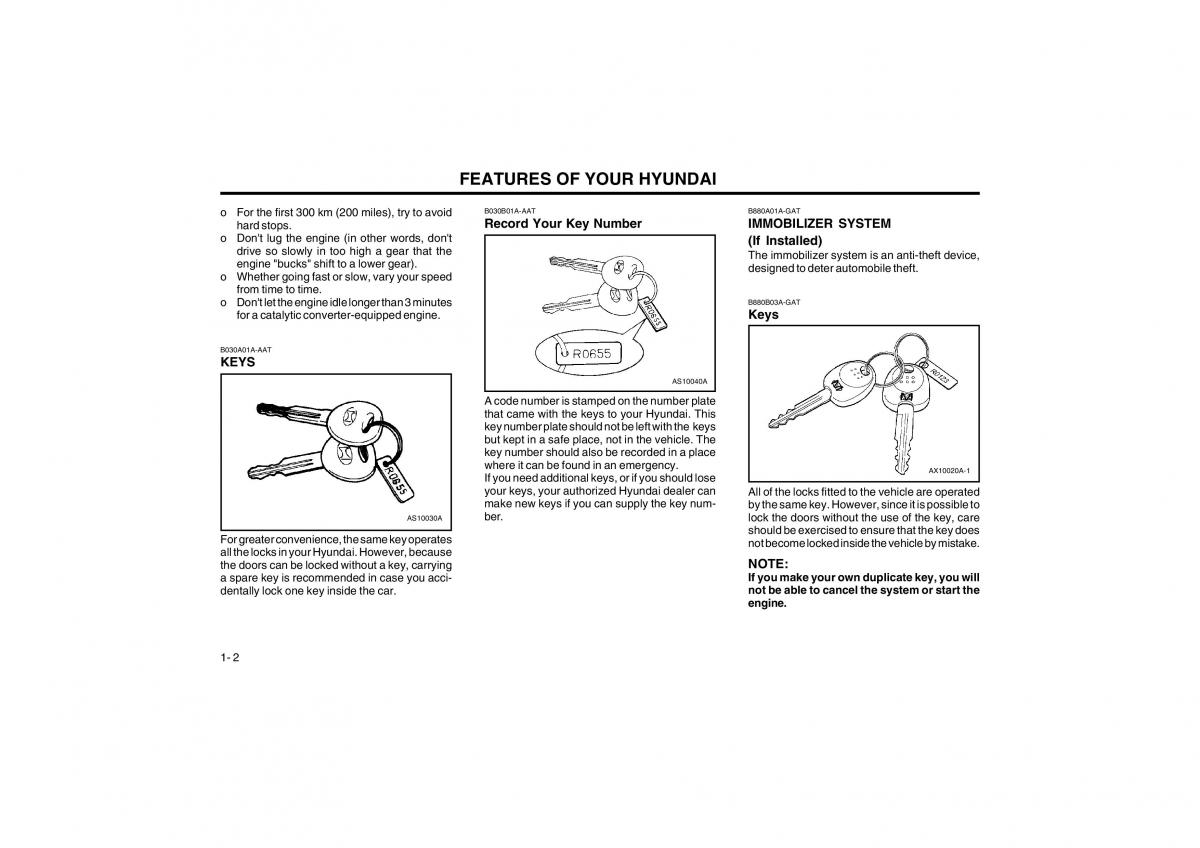 Bedienungsanleitung Hyundai Atos owners manual / page 10