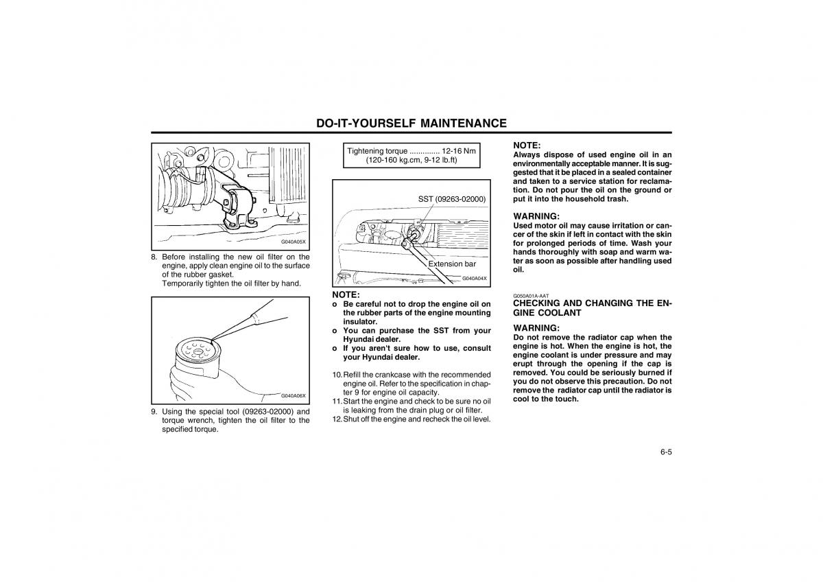 Bedienungsanleitung Hyundai Atos owners manual / page 100