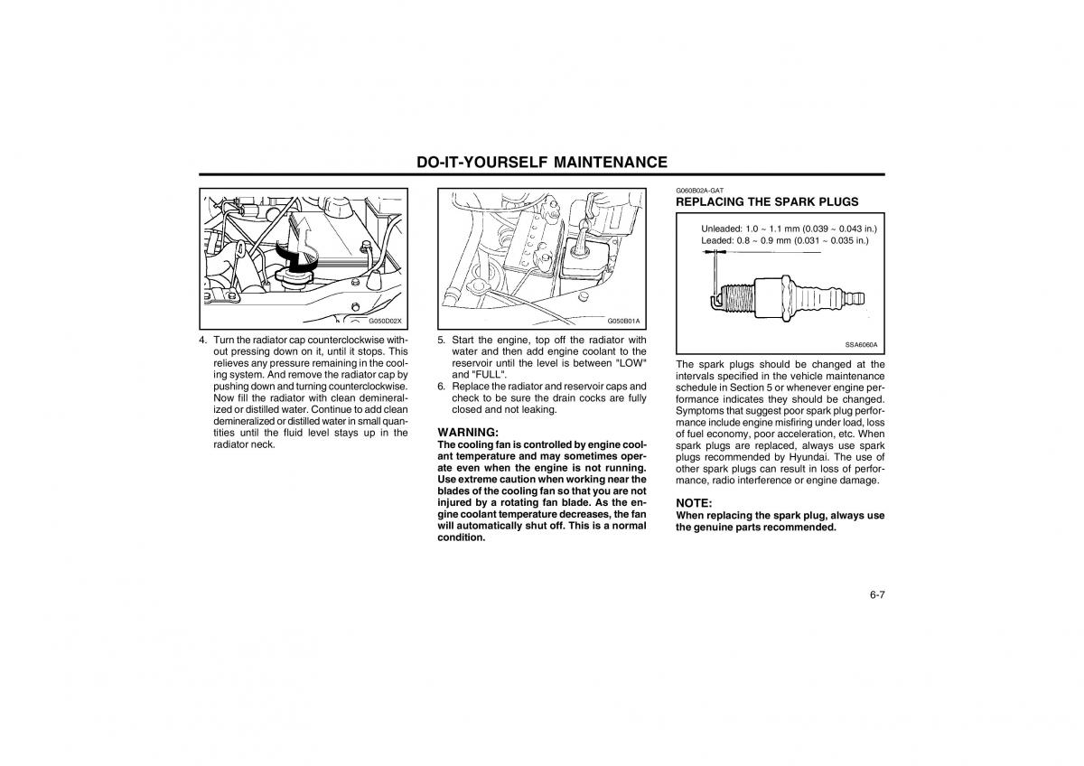 Bedienungsanleitung Hyundai Atos owners manual / page 102