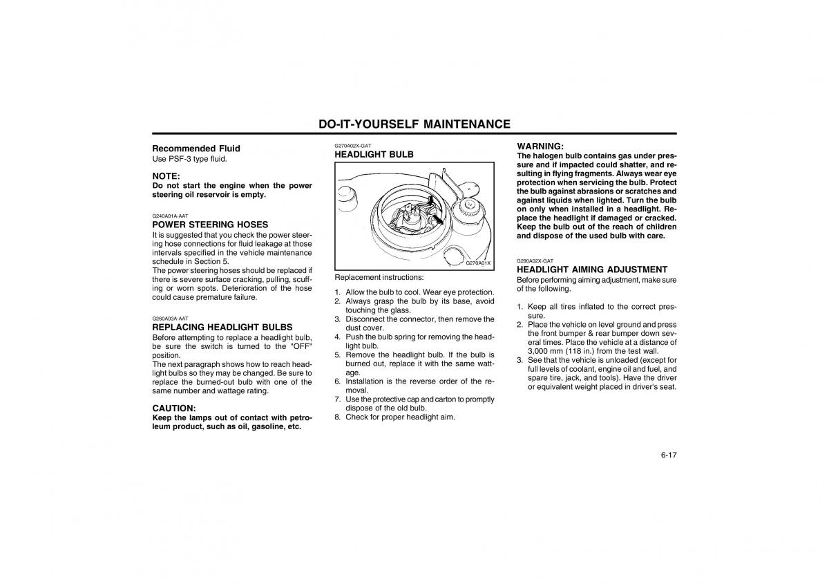 Bedienungsanleitung Hyundai Atos owners manual / page 112