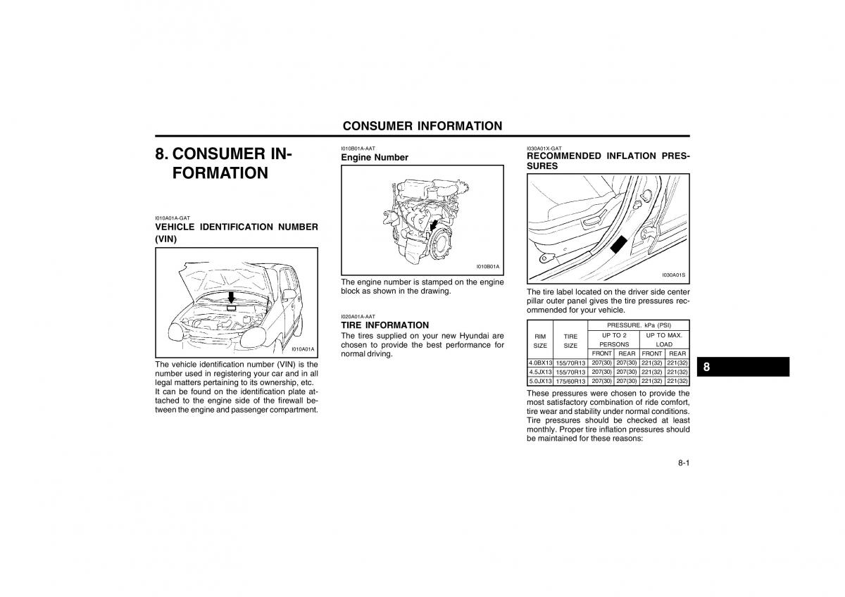 Bedienungsanleitung Hyundai Atos owners manual / page 118