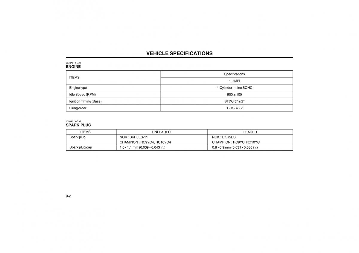 Bedienungsanleitung Hyundai Atos owners manual / page 122