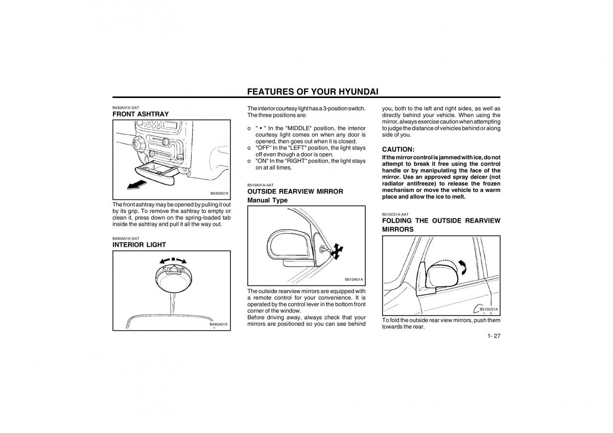 Bedienungsanleitung Hyundai Atos owners manual / page 35