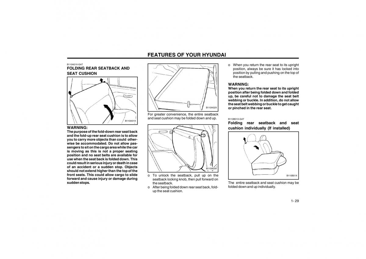 Bedienungsanleitung Hyundai Atos owners manual / page 37