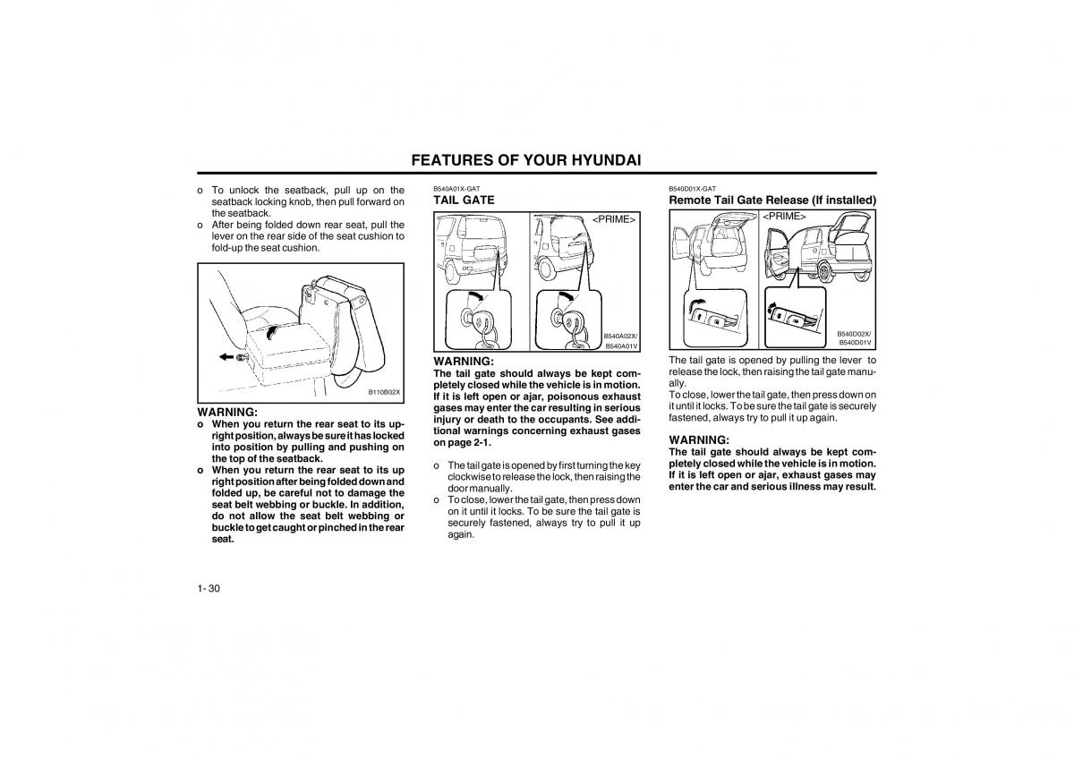 Bedienungsanleitung Hyundai Atos owners manual / page 38