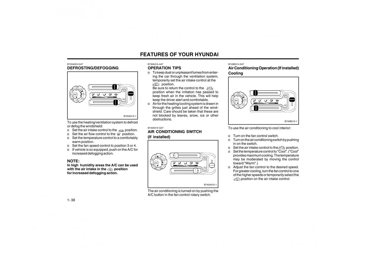 Bedienungsanleitung Hyundai Atos owners manual / page 46