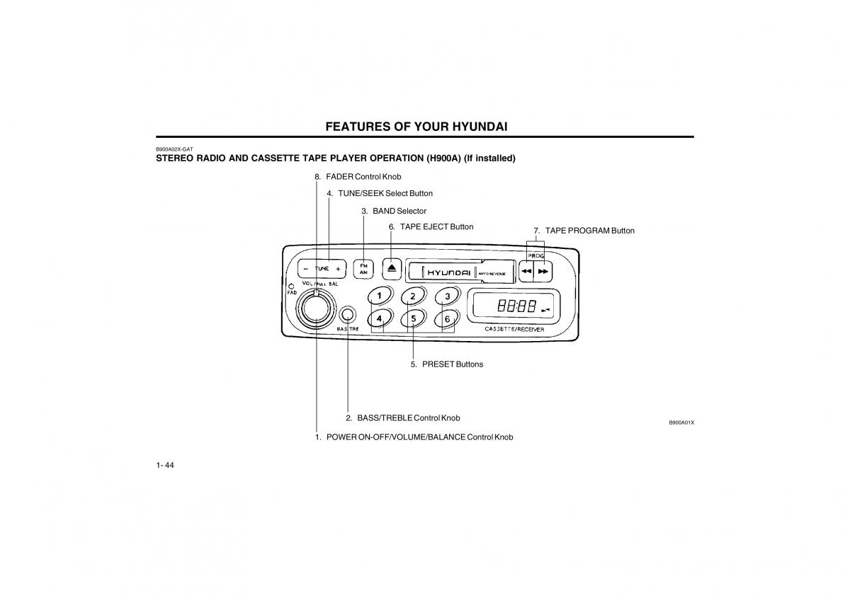 Bedienungsanleitung Hyundai Atos owners manual / page 52