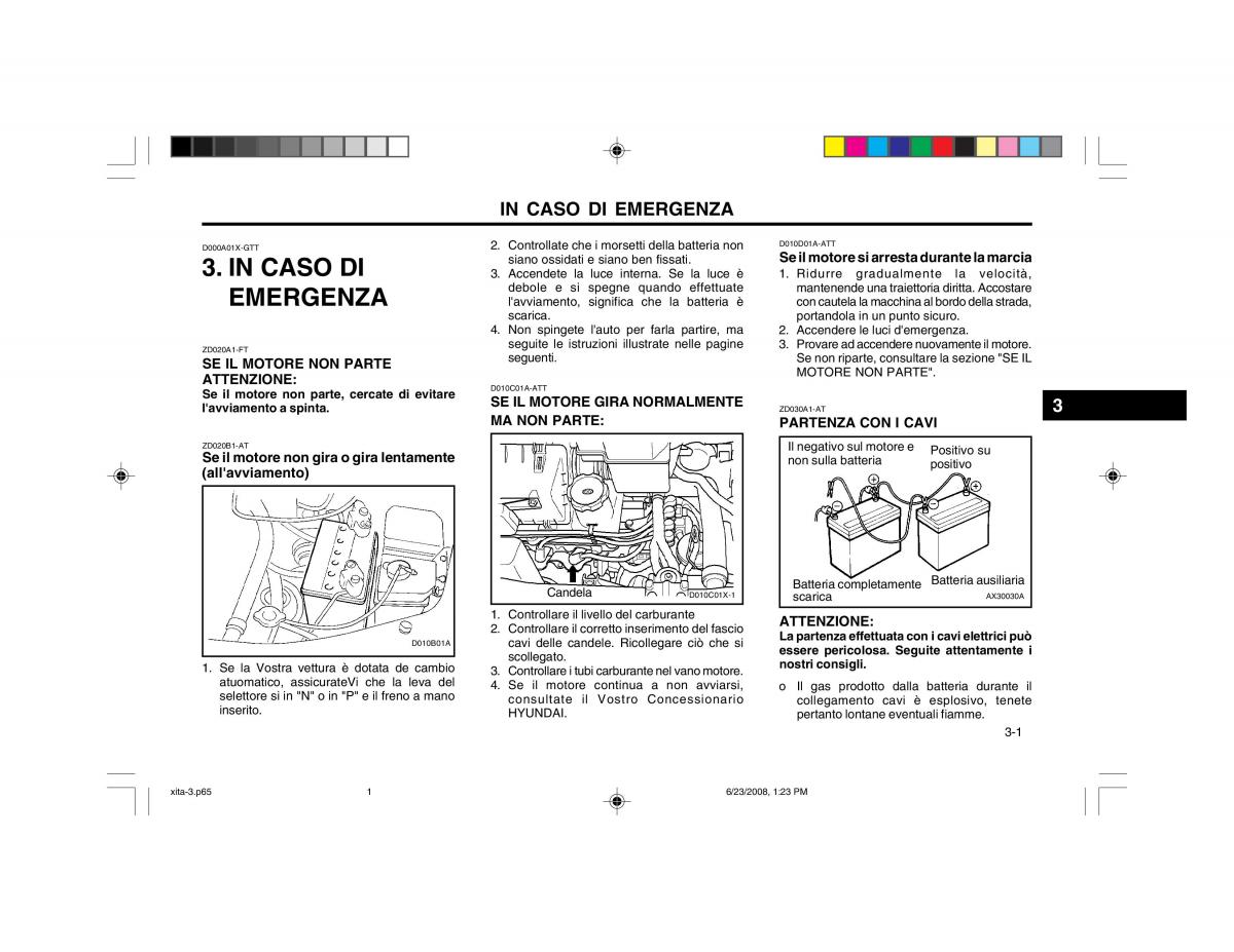 Hyundai Atos manuale del proprietario / page 65