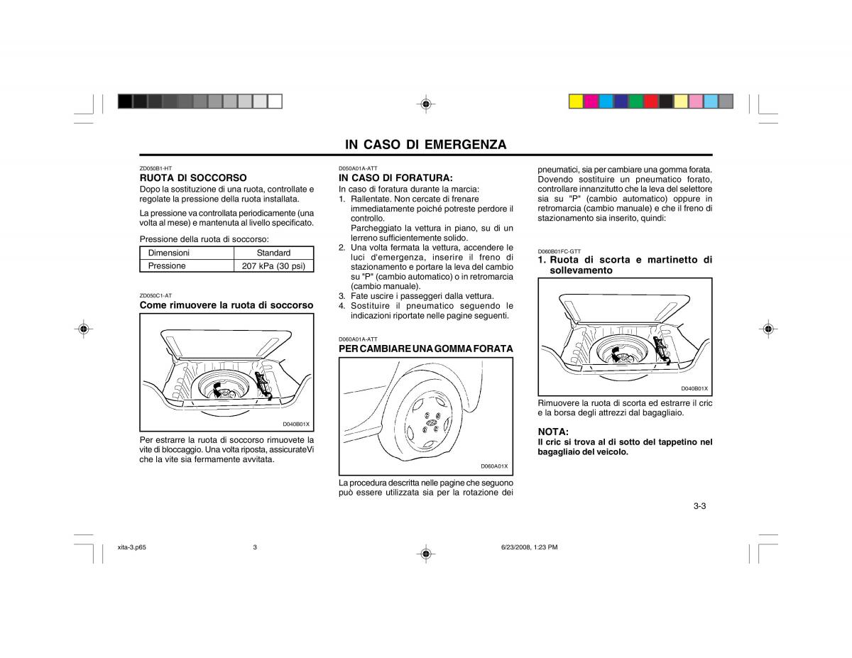 Hyundai Atos manuale del proprietario / page 67