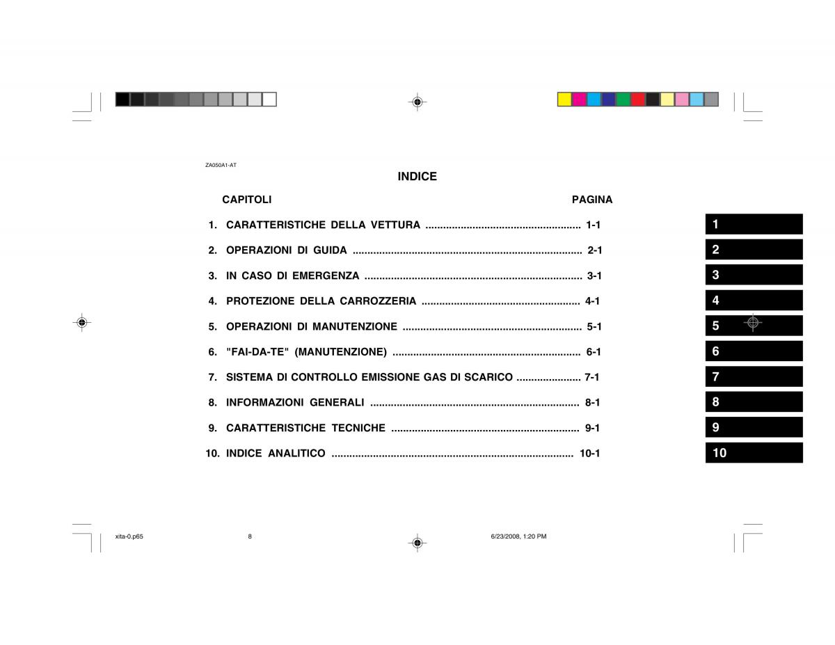 Hyundai Atos manuale del proprietario / page 8