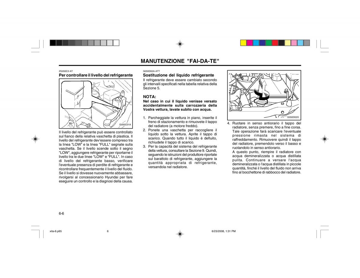 Hyundai Atos manuale del proprietario / page 87