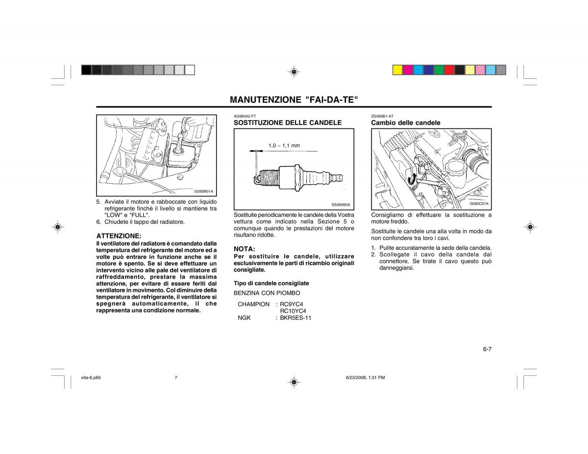 Hyundai Atos manuale del proprietario / page 88