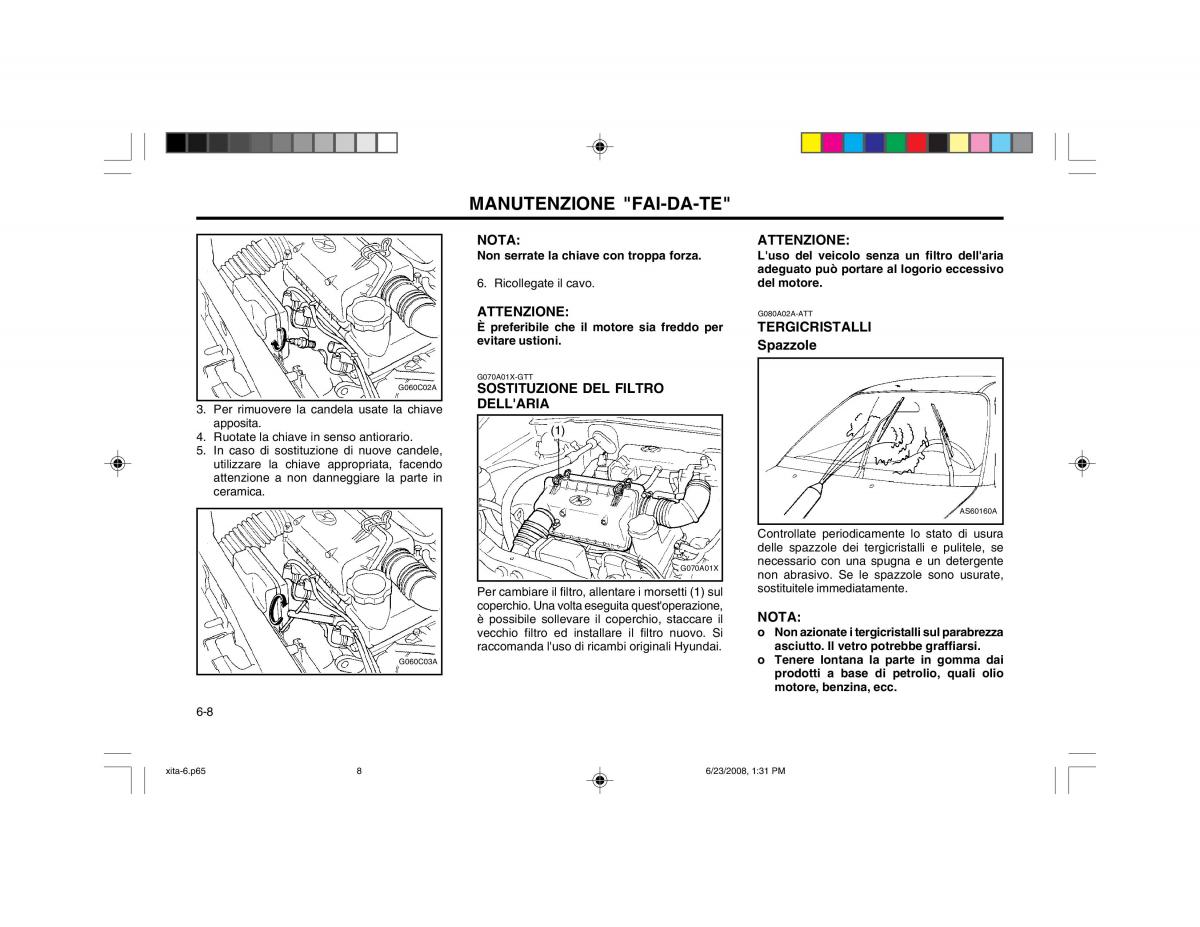 Hyundai Atos manuale del proprietario / page 89