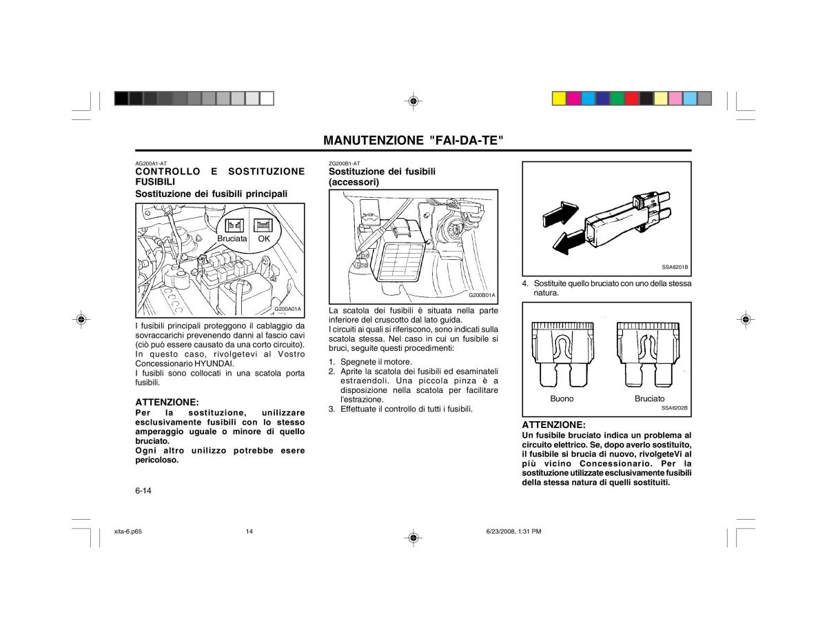 Hyundai Atos manuale del proprietario / page 95