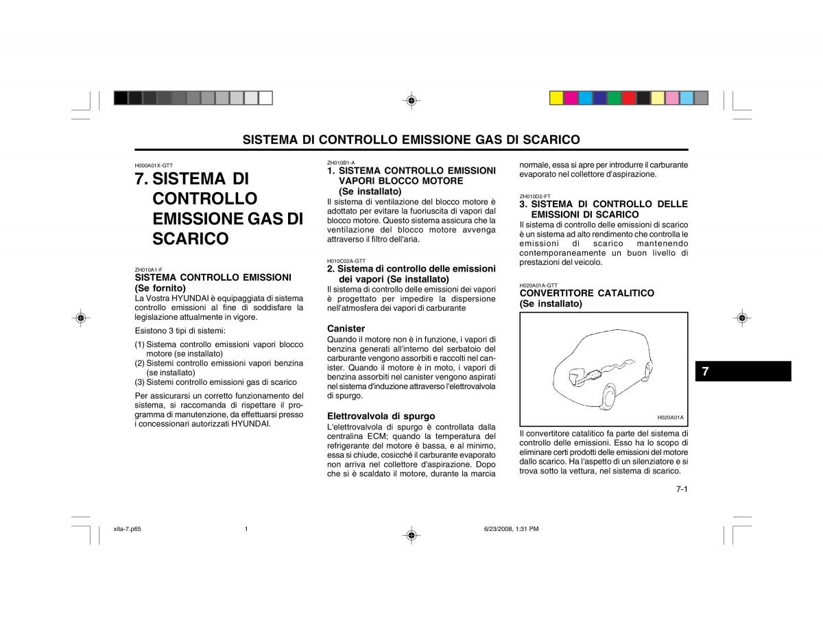 Hyundai Atos manuale del proprietario / page 101