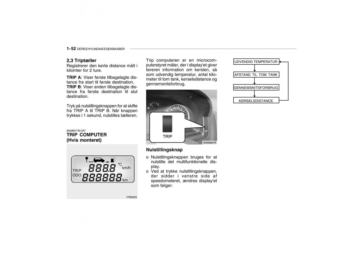 Hyundai Getz Bilens instruktionsbog / page 61