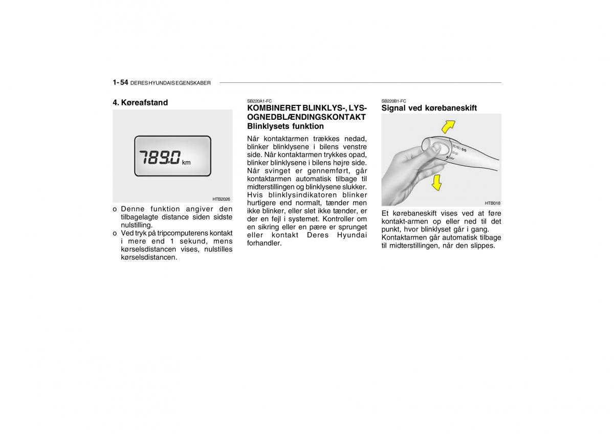 Hyundai Getz Bilens instruktionsbog / page 63