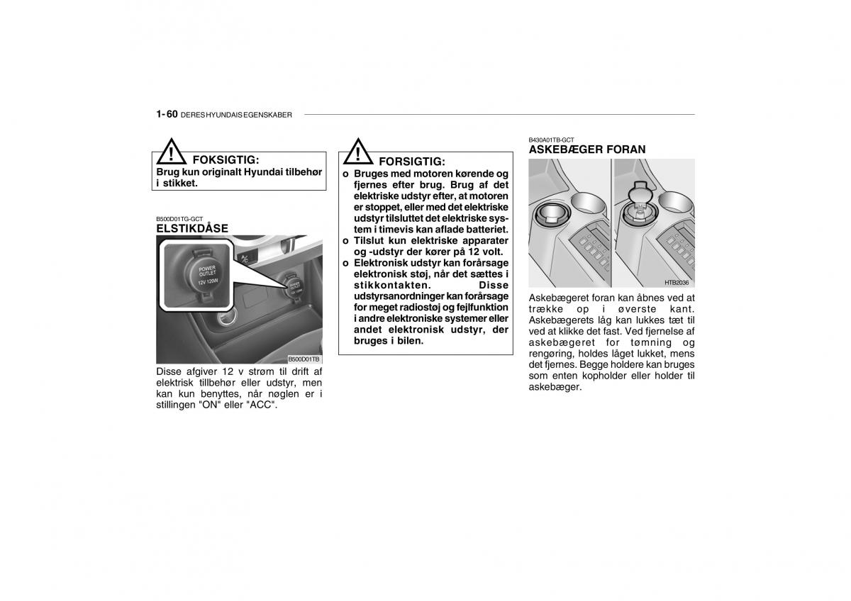 Hyundai Getz Bilens instruktionsbog / page 69