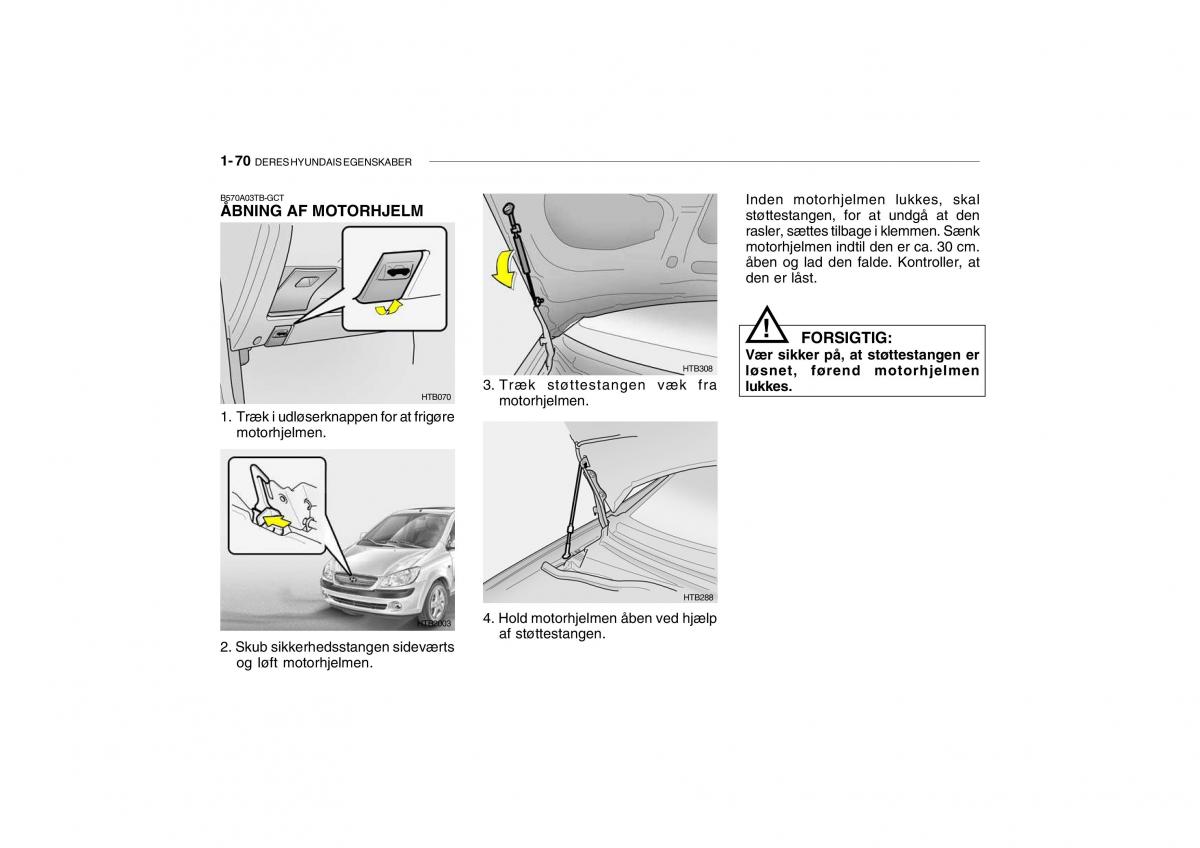 Hyundai Getz Bilens instruktionsbog / page 79