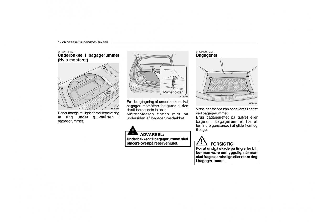 Hyundai Getz Bilens instruktionsbog / page 83