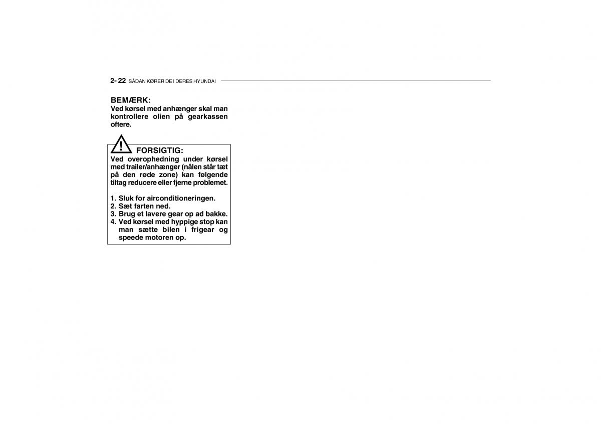 Hyundai Getz Bilens instruktionsbog / page 123